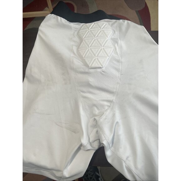 adidas Men's Padded Compression Sports Football Shorts White Size 2XL IM3608 - Picture 10 of 10